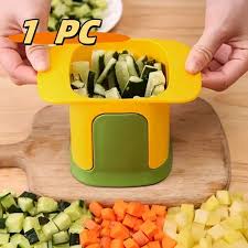 MULTIFUNCTIONAL VEGETABLE CHOPPER FRENCH FRIES CUTTER - HOUSEHOLD HAND PRESSURE ONION DICER CUCUMBER POTATO SLICER