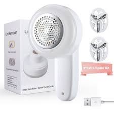 ELECTRIC LINT REMOVER FABRIC SHAVER - INNER BLADE ROTATING, EASY-TO-USE, CONVENIENT TO CARRY and  SHARP BLADES