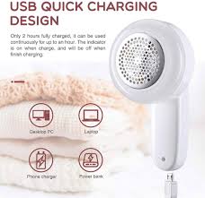 ELECTRIC LINT REMOVER FABRIC SHAVER - INNER BLADE ROTATING, EASY-TO-USE, CONVENIENT TO CARRY and  SHARP BLADES