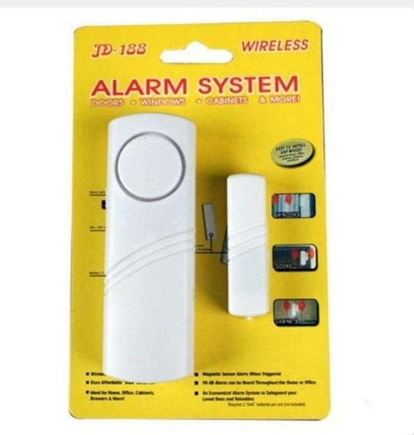 WIRELESS ANTI-THEFT MAGNETIC DOOR/WINDOW SENSOR DETECTOR ALARM SIREN FOR SECURITY WITH WIRELESS BURGLAR ALERT AND EASY INSTALLATION