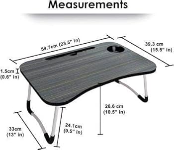 NEW ARRIVAL HIGH QUALITY Foldable Bed Table for Laptop – Laptop Desk Stand with Storage Drawer, Portable Tray Table for Writing, Reading, Eating – Adjustable Lap Desk for Bed, Sofa, and Floor Use