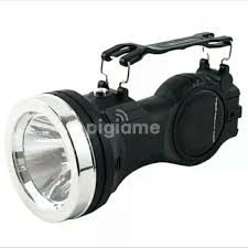 KC Rechargeable Torch – Multi-Functional Solar-Powered LED Light with Dual Spotlight and Lamp Modes, Ultra-Bright Illumination, Compact Design, and Durable Build for Indoor and Outdoor Use.