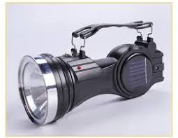 KC Rechargeable Torch – Multi-Functional Solar-Powered LED Light with Dual Spotlight and Lamp Modes, Ultra-Bright Illumination, Compact Design, and Durable Build for Indoor and Outdoor Use.