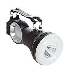 KC Rechargeable Torch – Multi-Functional Solar-Powered LED Light with Dual Spotlight and Lamp Modes, Ultra-Bright Illumination, Compact Design, and Durable Build for Indoor and Outdoor Use.