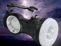 KC Rechargeable Torch – Multi-Functional Solar-Powered LED Light with Dual Spotlight and Lamp Modes, Ultra-Bright Illumination, Compact Design, and Durable Build for Indoor and Outdoor Use.