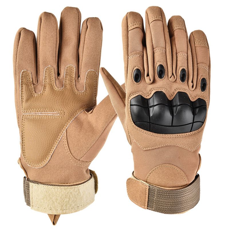 🏋️‍♂️🚴 Gym & Bikers Full-Finger Protective Gloves – Durable Non-Slip Grip, Breathable Comfortable Design for Training, Weightlifting, Cycling & Outdoor Sports (Brown & Black) ✨💪
