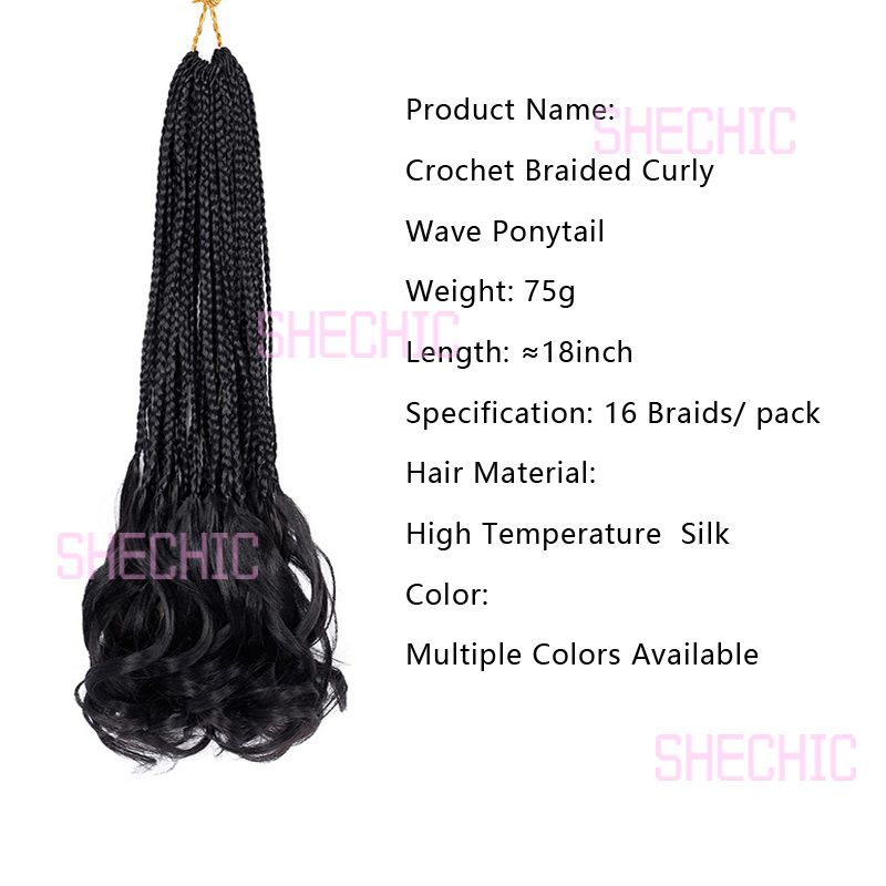 Hair Extensions Fashion Ladies hair Female 18 inch 8 pack Afro Kinky Synthetic Ponytail  for Women Gift 8 pack