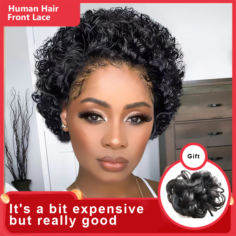 100% Raw Virgin Human Hair  Wig,Brazilian Hair Hd Full Lace Frontal  Wigs,Aligned Virgin Hair Wigs 6INCH 100g