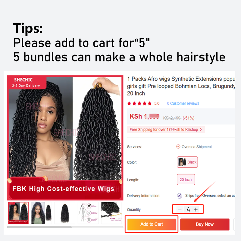 1 Packs Afro wigs Synthetic Extensions populor haistyles for women and girls gift Pre looped Bohmian Locs, Brugundy Goddess Locs Crochet Hair 20 Inch
