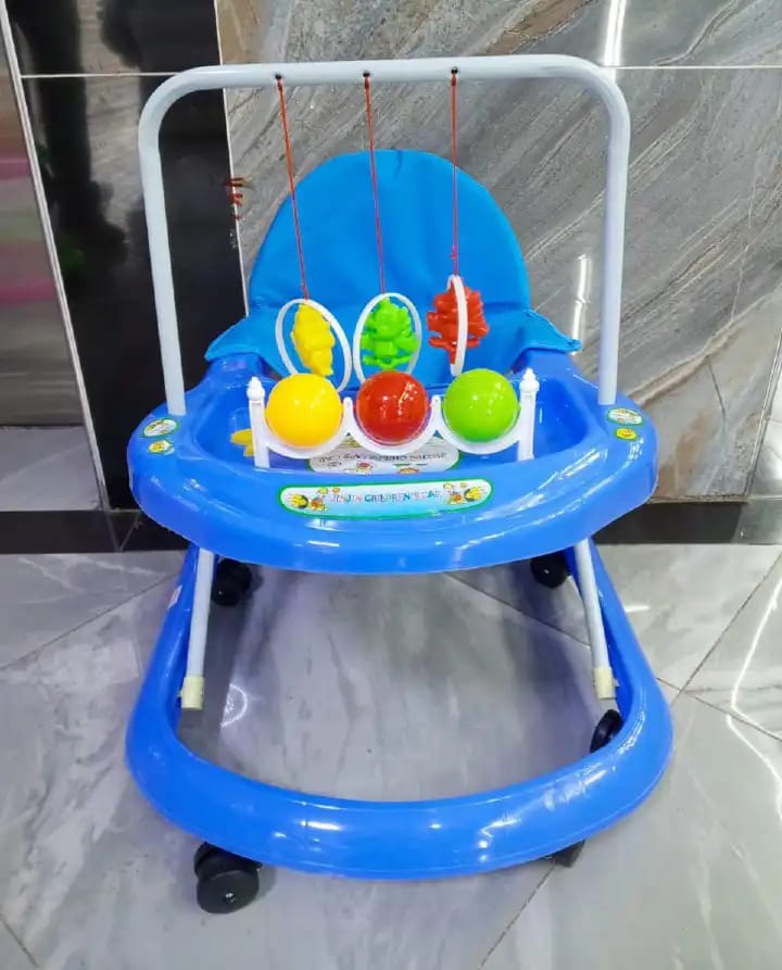 1 pc Affordable BABY WALKER With Adjustable Heights With Soothing Melodies For Baby Comes with its own Toys Can convert to a feeding chair