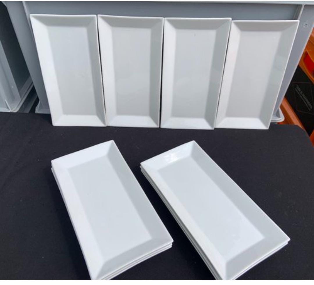 1 pc classy high and good quality kitchen Ceramic Rectangle shallow Platter