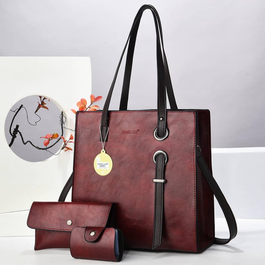 [CLASSY NEW ARRIVALS !!!  ] 3 in 1  pc classy elegant new arrivals stylish ladies hand bag