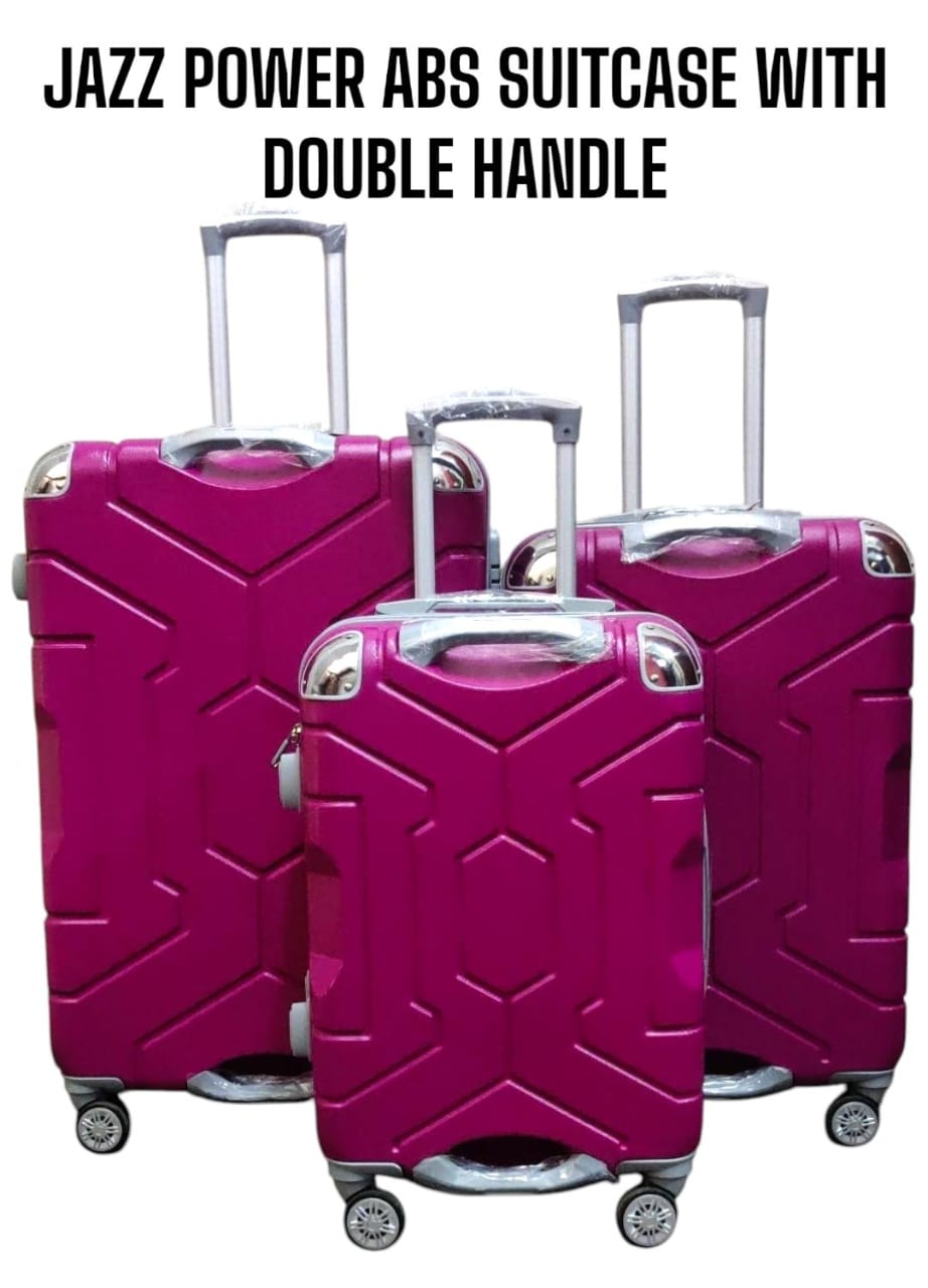[ KILIMALL BEST PRICES ONLY !!! ]  3 IN 1 SIZE 30 HIGH QUALITY BRAND NEW AFFORDABLE AND UNBREAKABLE JAZZ POWER DOUBLE HANDLE FIBER SUITCASE