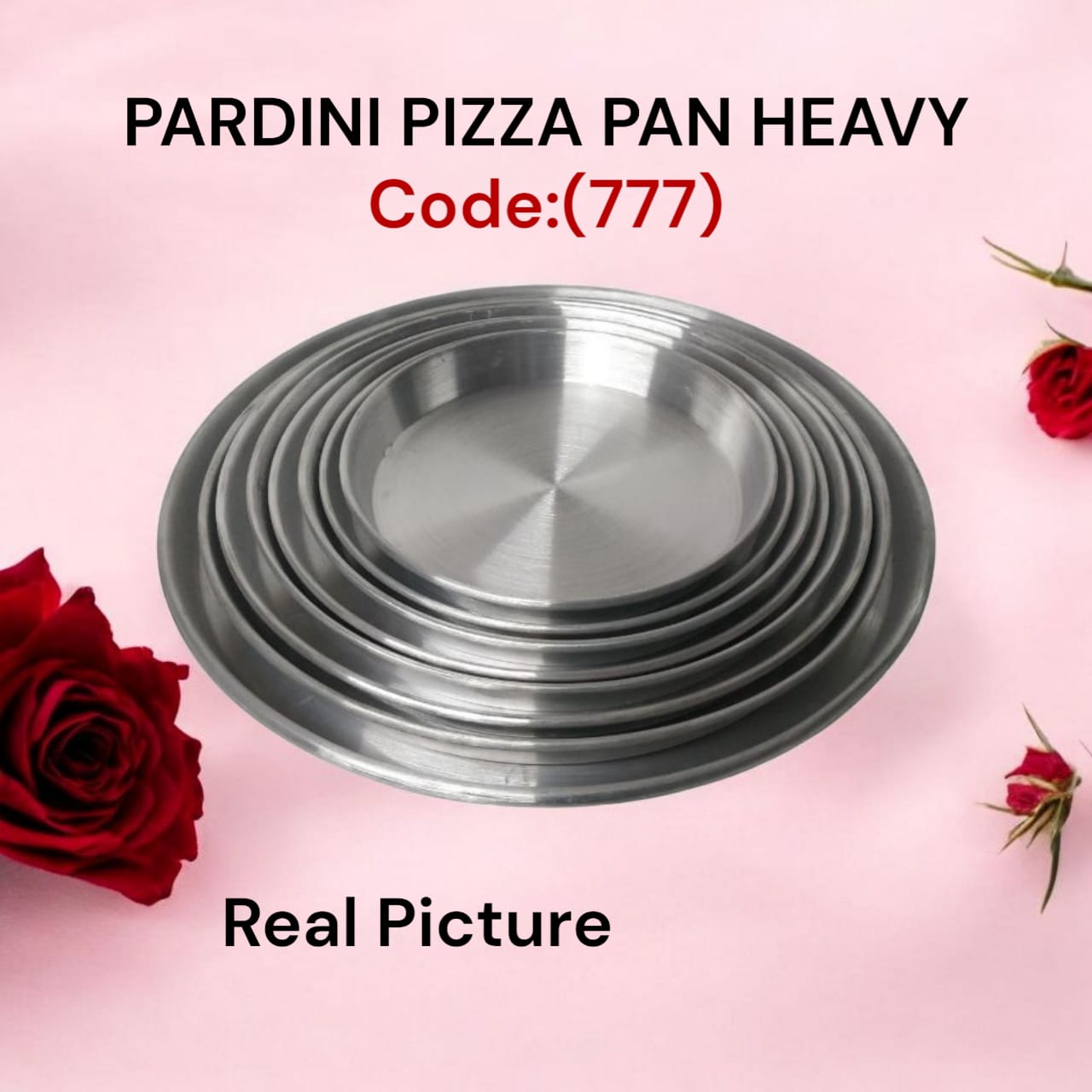 [ GRAB IT AT LOW PRICE+ ADDED OFFERS]🤩🤩✨ !!! ] Single Size 24cm Brand New Very High Quality Kitchen Pardini Aluminum Pizza Pan Heavy Designed With Durability and Functionality