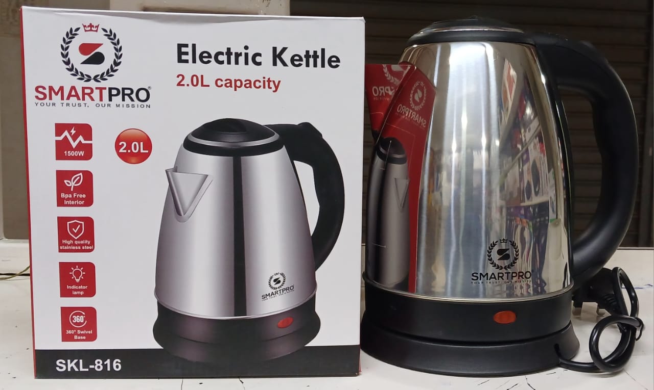 [🔥SPECIAL LIMITED OFFER🔥🥑🌽ONLY AT KILIMALL !!! ] 1 Pc Classy Brand New High Quality Stylish and Luxurious Kitchen SmartPro stainles kettle at Affordable Price.Desiring To Serve The Best experience