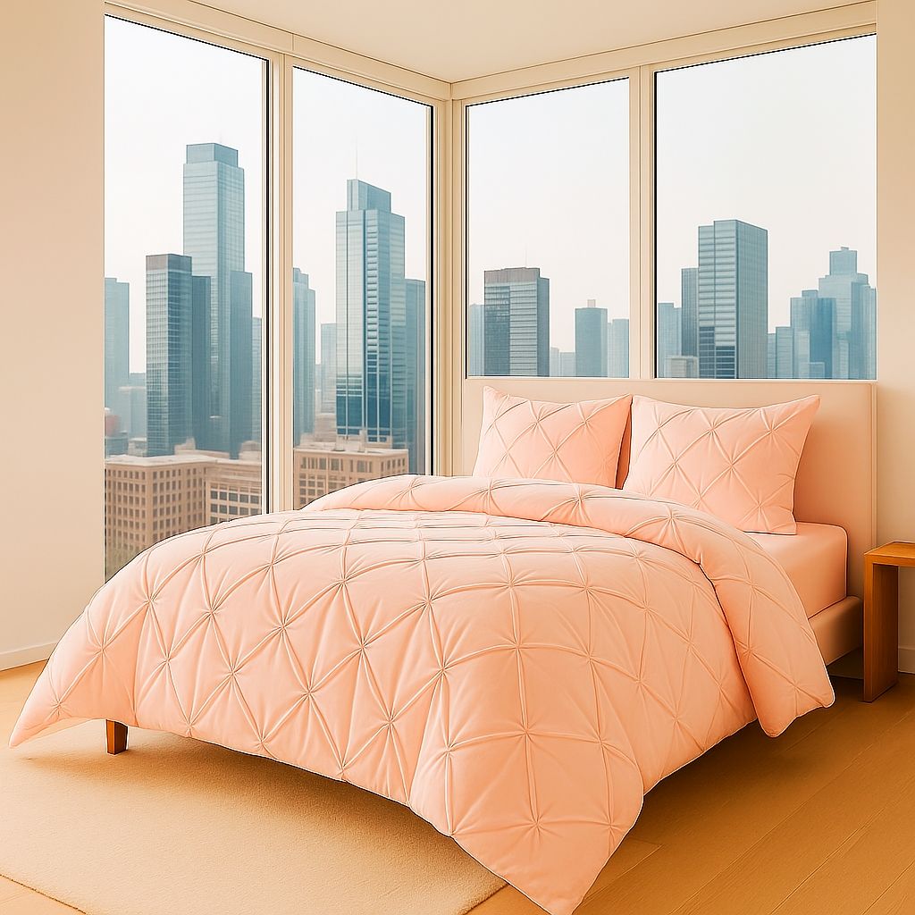 [🔥 CLASSY NEW ARRIVALS🤩🤩✨ !!! ] 3 Pcs Size 5X7 Brand New Very High Quality Stylish and Luxurious Home Compressed Cotton duvets with 2 pillow cases .Designed With Durability and Functionality