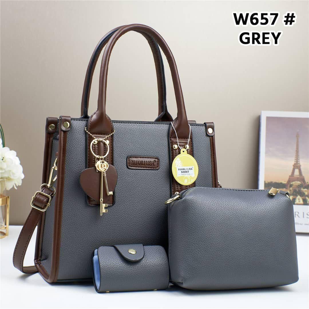 [ ⚡ INSTANT OFFER ⚡JUST FOR YOU !!! ] 3 IN 1 Brand New Ladies Handbag That provides the perfect way to carry your necessities while adding a touch of refinement to your overall look✔👌