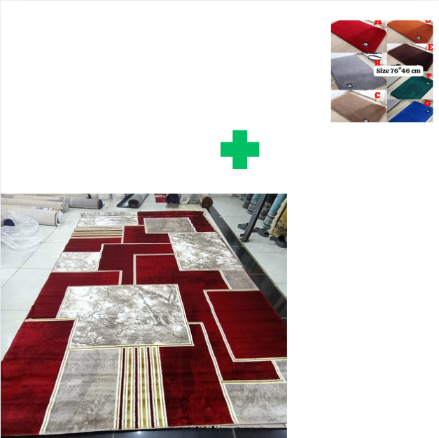 [ KILIMALL BEST PRICES ONLY 🤩🤩✨ !!! ] Single Size 8X11 Brand New Very High Quality Stylish and Luxurious Turkish carpets For Indoor and Outdoor Display.Comes With a Free Doormat [Random color] ✨
