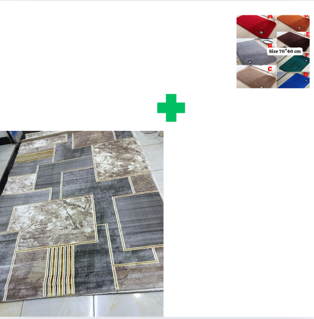 [ KILIMALL BEST PRICES ONLY 🤩🤩✨ !!! ] Single Size 8X11 Brand New Very High Quality Stylish and Luxurious Turkish carpets For Indoor and Outdoor Display.Comes With a Free Doormat [Random color] ✨
