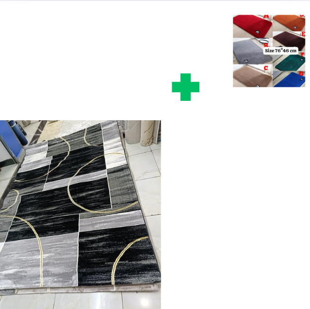 [ KILIMALL BEST PRICES ONLY 🤩🤩✨ !!! ] Single Size 5X8 Brand New Very High Quality Stylish and Luxurious Turkish carpets For Indoor and Outdoor Display.Comes With a Free Doormat [Random color] ✨