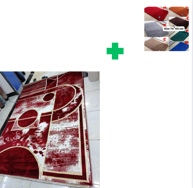 [ KILIMALL BEST PRICES ONLY 🤩🤩✨ !!! ] Single Size 5X8 Brand New Very High Quality Stylish and Luxurious Turkish carpets For Indoor and Outdoor Display.Comes With a Free Doormat [Random color] ✨