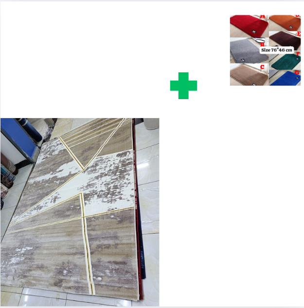 [ KILIMALL BEST PRICES ONLY 🤩🤩✨ !!! ] Single Size 5X8 Brand New Very High Quality Stylish and Luxurious Turkish carpets For Indoor and Outdoor Display.Comes With a Free Doormat [Random color] ✨