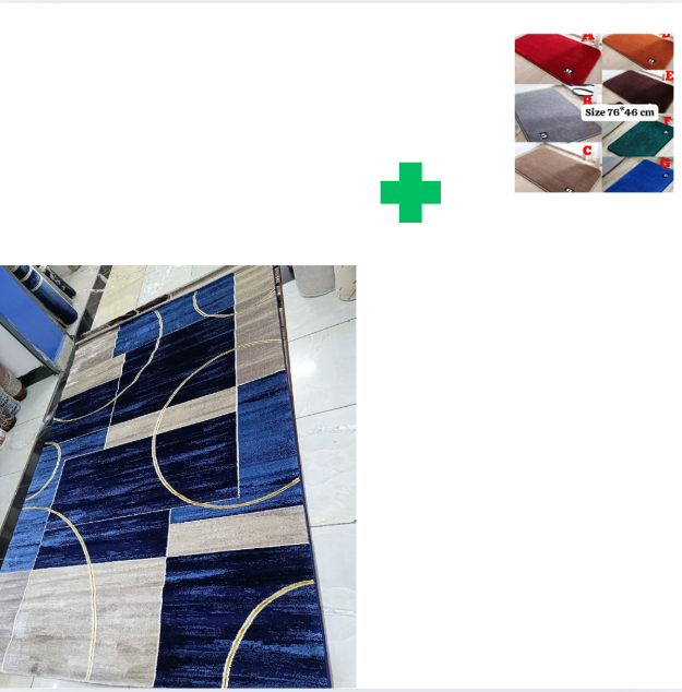 [ KILIMALL BEST PRICES ONLY 🤩🤩✨ !!! ] Single Size 5X8 Brand New Very High Quality Stylish and Luxurious Turkish carpets For Indoor and Outdoor Display.Comes With a Free Doormat [Random color] ✨