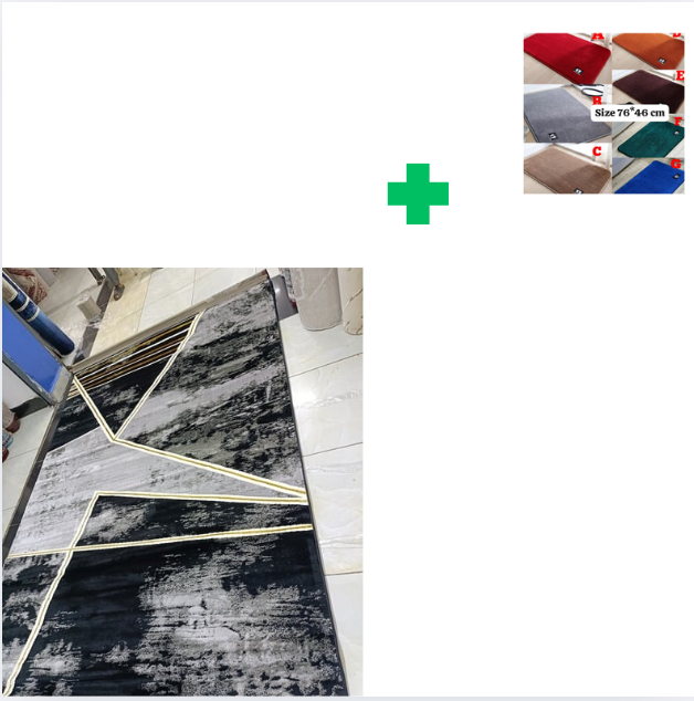 [ KILIMALL BEST PRICES ONLY 🤩🤩✨ !!! ] Single Size 5X8 Brand New Very High Quality Stylish and Luxurious Turkish carpets For Indoor and Outdoor Display.Comes With a Free Doormat [Random color] ✨