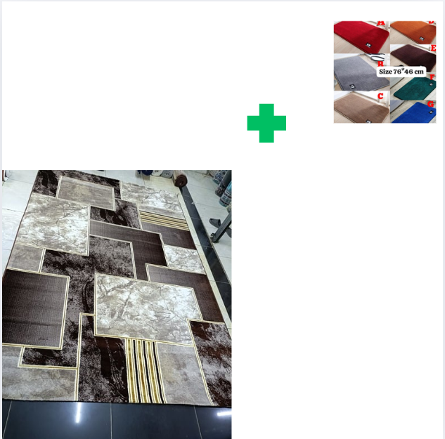 [ KILIMALL BEST PRICES ONLY 🤩🤩✨ !!! ] Single Size 7X10 Brand New Very High Quality Stylish and Luxurious Turkish carpets For Indoor and Outdoor Display.Comes With a Free Doormat [Random color] ✨