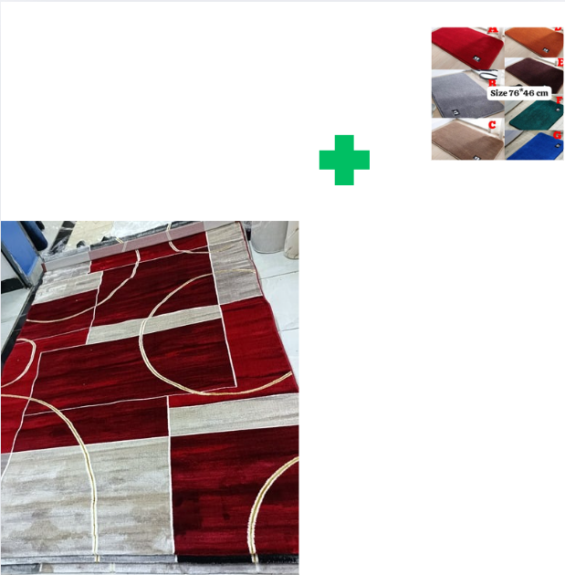 [ KILIMALL BEST PRICES ONLY 🤩🤩✨ !!! ] Single Size 8X11 Brand New Very High Quality Stylish and Luxurious Turkish carpets For Indoor and Outdoor Display.Comes With a Free Doormat [Random color] ✨