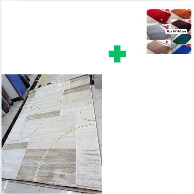 [ KILIMALL BEST PRICES ONLY 🤩🤩✨ !!! ] Single Size 5X8 Brand New Very High Quality Stylish and Luxurious Turkish carpets For Indoor and Outdoor Display.Comes With a Free Doormat [Random color] ✨