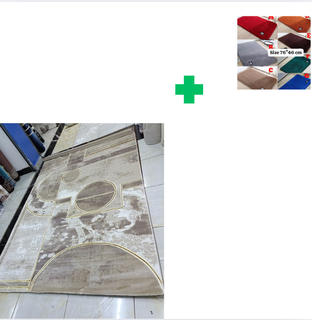 [ KILIMALL BEST PRICES ONLY 🤩🤩✨ !!! ] Single Size 5X8 Brand New Very High Quality Stylish and Luxurious Turkish carpets For Indoor and Outdoor Display.Comes With a Free Doormat [Random color] ✨