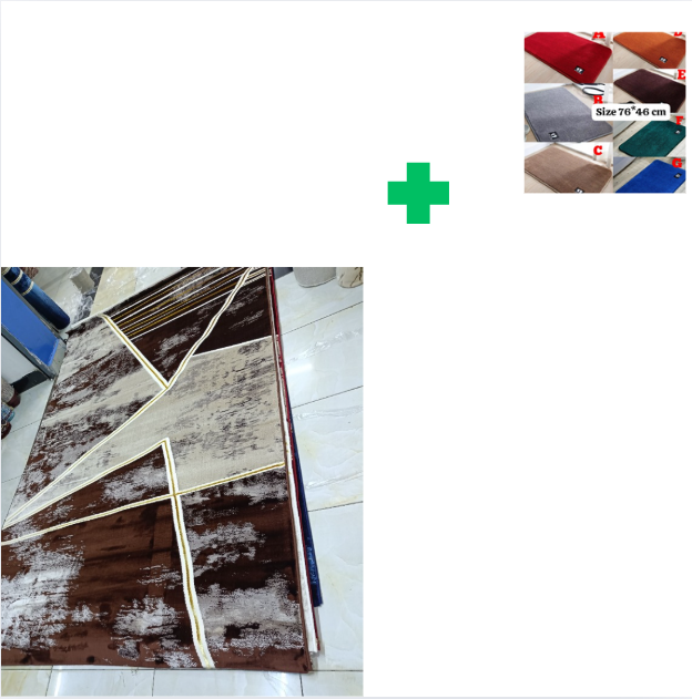 [ KILIMALL BEST PRICES ONLY 🤩🤩✨ !!! ] Single Size 6X9 Brand New Very High Quality Stylish and Luxurious Turkish carpets For Indoor and Outdoor Display.Comes With a Free Doormat [Random color] ✨