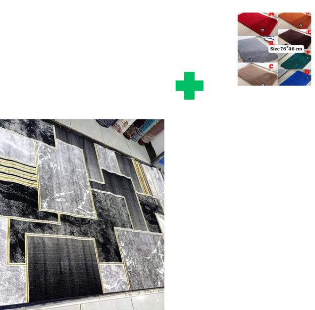 [ KILIMALL BEST PRICES ONLY 🤩🤩✨ !!! ] Single Size 8X11 Brand New Very High Quality Stylish and Luxurious Turkish carpets For Indoor and Outdoor Display.Comes With a Free Doormat [Random color] ✨