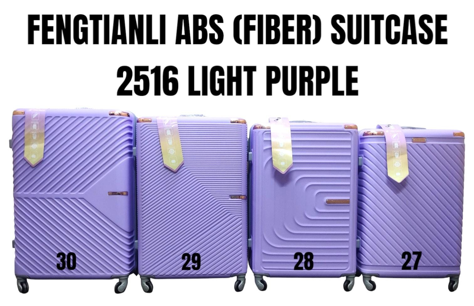 💥 SUPER OFFER 💥 FENGTIANLI A2516 28-Inch ABS+PC Fiber Hard Shell Suitcase Travel Luggage Trolley Case with Wheels & Zipper Closure