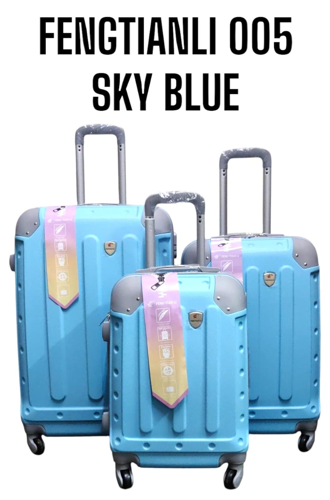 🎯 SMART OFFER 🎯 FENGTIANLI 005 26-Inch ABS+PC Fiber Hard Shell Suitcase Travel Luggage Trolley Case with Wheels & Secure Zipper Closure