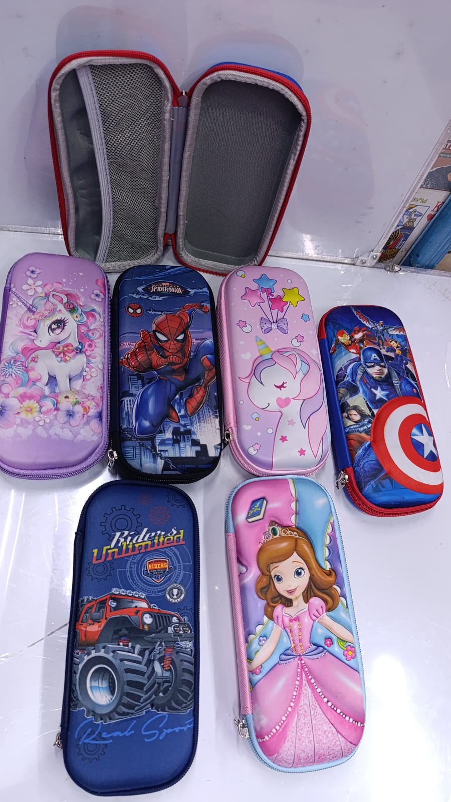 🔴 FINAL OFFER 🔴 1 Pc Kids Cartoon Themed Pencil ✏️ with Fun Punch Design – Colorful & Durable Stationery for School & Home