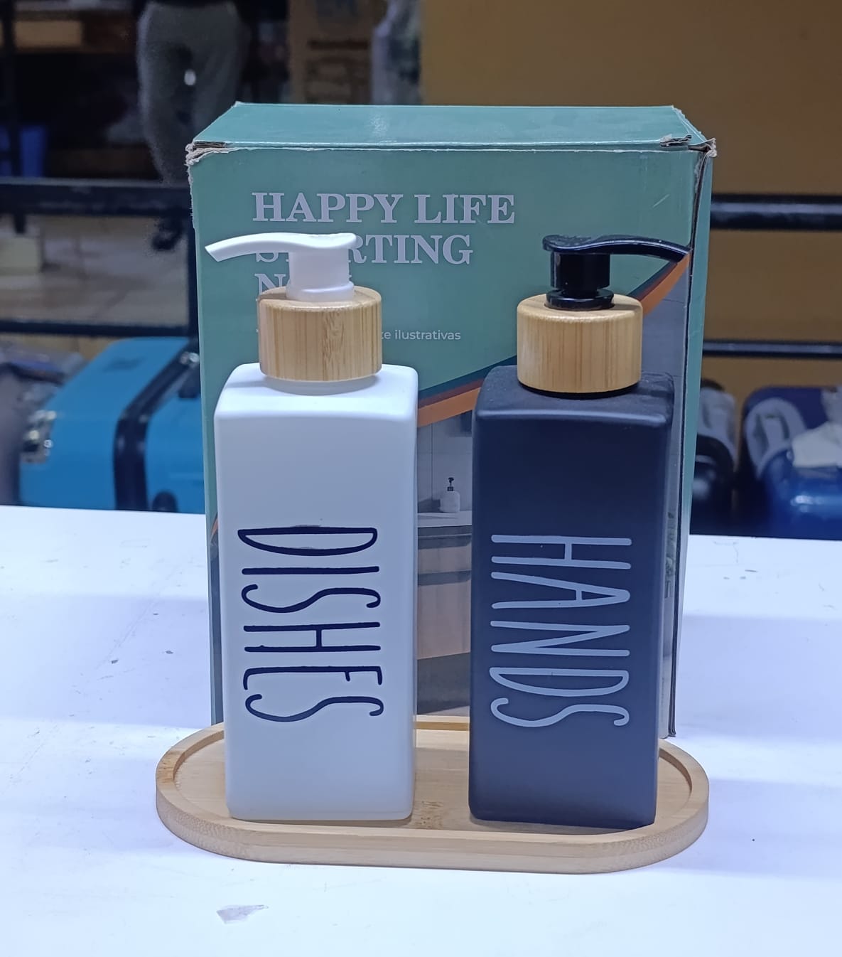 🔥 TODAY OFFER 🔥 2PCS Kitchen Soap Dispensers Refillable Liquid Soap Pump Bottles Durable Stylish Bathroom & Kitchen Accessories