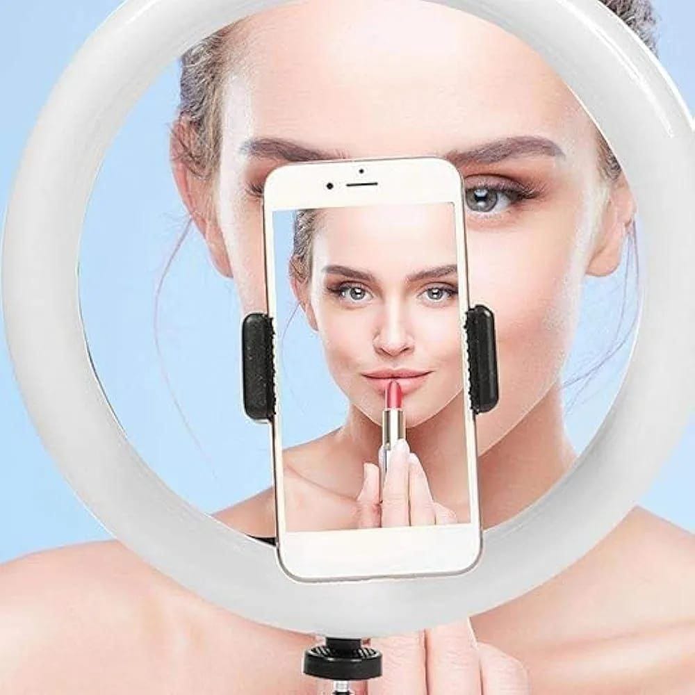🔥 Limited Offer 🔥 12.5" LED Ring Light with Phone Holder | Adjustable Brightness & Color Temperature for Photography, TikTok & Makeup