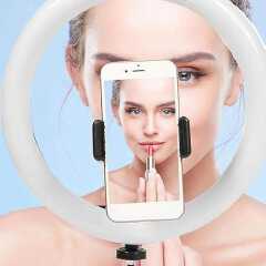 🔥 Limited Offer 🔥 12.5" LED Ring Light with Phone Holder | Adjustable Brightness & Color Temperature for Photography, TikTok & Makeup