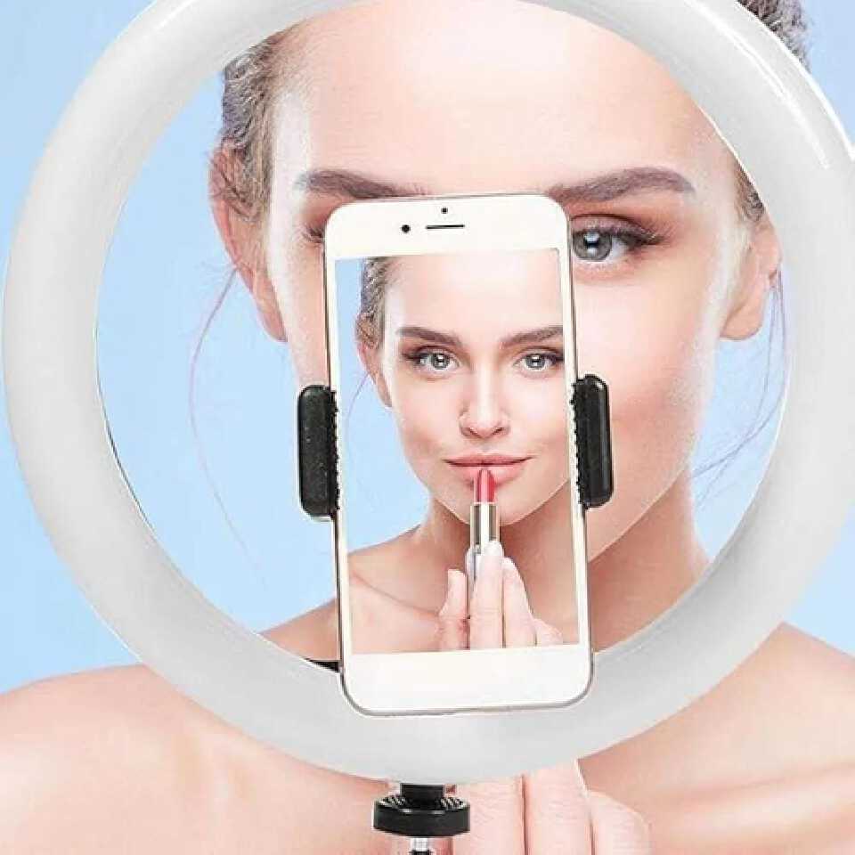 🔥 Limited Offer 🔥 12.5" LED Ring Light with Phone Holder | Adjustable Brightness & Color Temperature for Photography, TikTok & Makeup