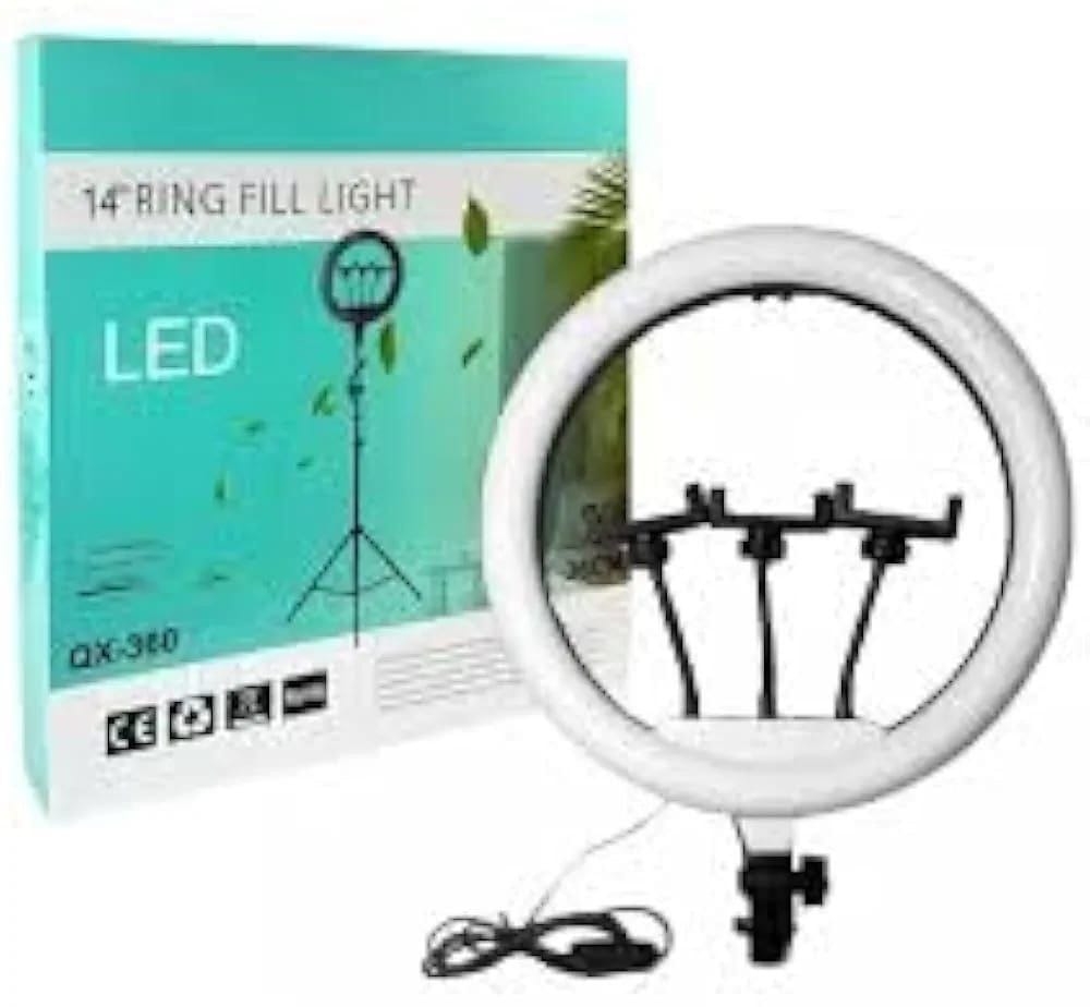 🔥 Limited Offer 🔥 12.5" LED Ring Light with Phone Holder | Adjustable Brightness & Color Temperature for Photography, TikTok & Makeup