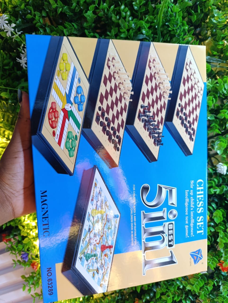 ⚠️ Limited Stock ⚠️ 5-in-1 Board Game | Single Player/Family Fun | Educational & Strategy Game for Kids