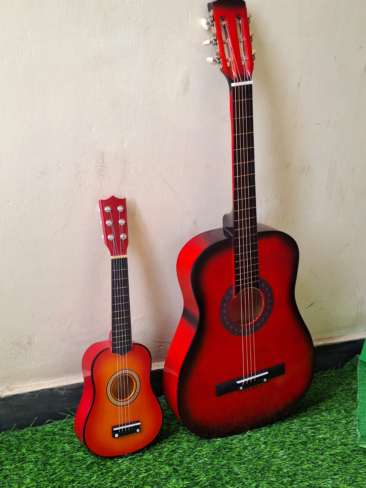 1pc KIDS PLAYING GUITAR. Firm Kids Acoustic Guitar 4 String Musical Instrument. Available in small size and large size.
