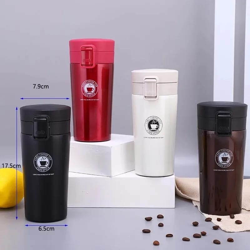 [ 📍LATEST OFFER📍🤑DONT MISS OUT 🤑!!! ]  1Pc Brand New Portable Thermos Coffee Cup Tea Mug Double Layer Stainless Steel Vacuum Insulated Metal Thermos Outdoor Sports Water Bottle (380ml)