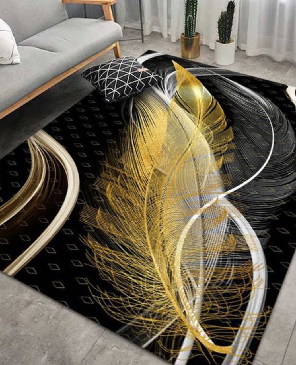 [ GRAB IT AT LOW PRICE+ ADDED OFFERS 🤩🤩✨ !!! ]  [ 5 x 8 ] 1Pc Classy Very Quality Durable & Comfortable Hd carpet  at Affordable Price