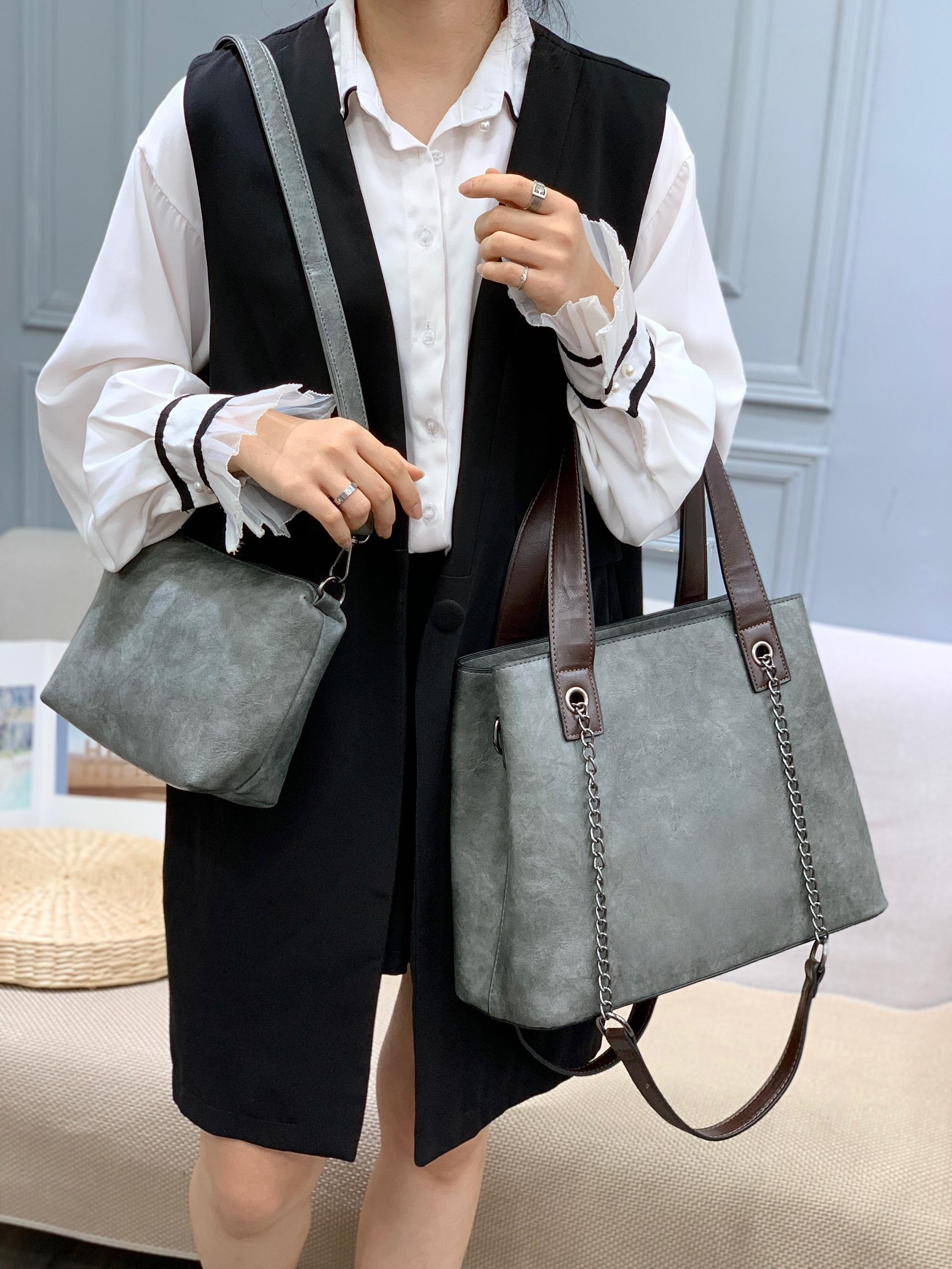 [ SHOP SMART AND SAVE BIG AT  🔴 FINAL OFFER 🔴🤩🤩✨ !!! 2 IN 1 Brand New High Quality Stylish and Luxurious Comfortable Ladies Handbag ..Designed With Durability and Functionality ✔👌
