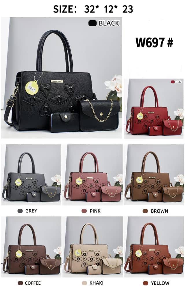 [🛒 SHOP NOW OFFER 🛒+ ADDED OFFERS 🤩🤩✨ !!! ] 3 IN 1 Brand New High Quality Stylish and Luxurious Comfortable Ladies Handbag ..Designed With Durability and Functionality ✔👌