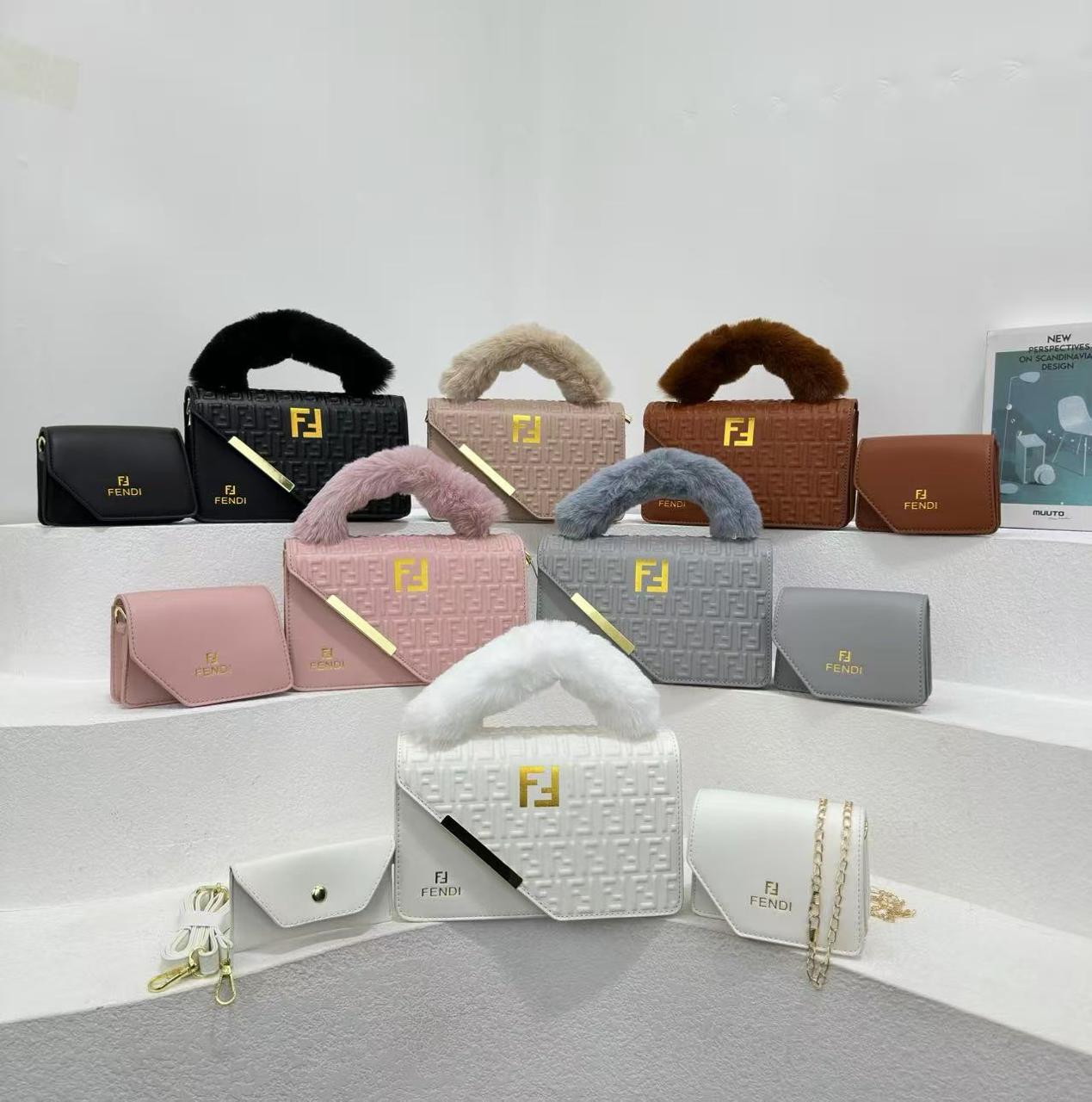 [ 💥 UNBEATABLE OFFER 💥 + ADDED OFFERS 🤩🤩✨ !!! ] 3 IN 1 Brand New High Quality Stylish and Luxurious Comfortable Ladies Handbag ..Designed With Durability and Functionality ✔👌