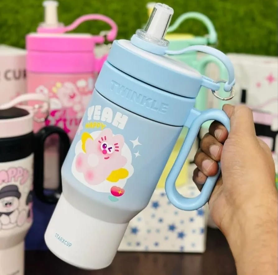 [ SHOP SMART AND SAVE BIG AT  🎯 LIMITED OFFER 🎯🤩🤩✨ !!!  1Pc Classy Very Quality Durable & Potable Twinkle Stanley Cups  Size ; 850ml  at Affordable Price